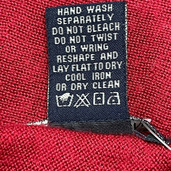 Max Edition Women's Long Sweater Medium Red Wool Blend - Picture 8 of 8